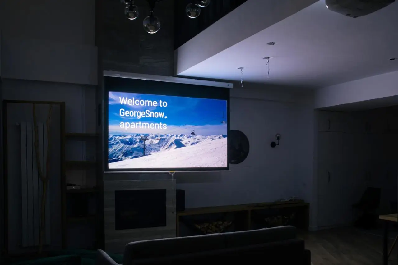 George Snow Apartments in New Gudauri - fireplace, 50m to Gondola lift