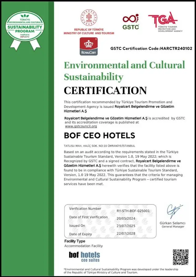 Bof Hotels Ceo Suites Atasehir