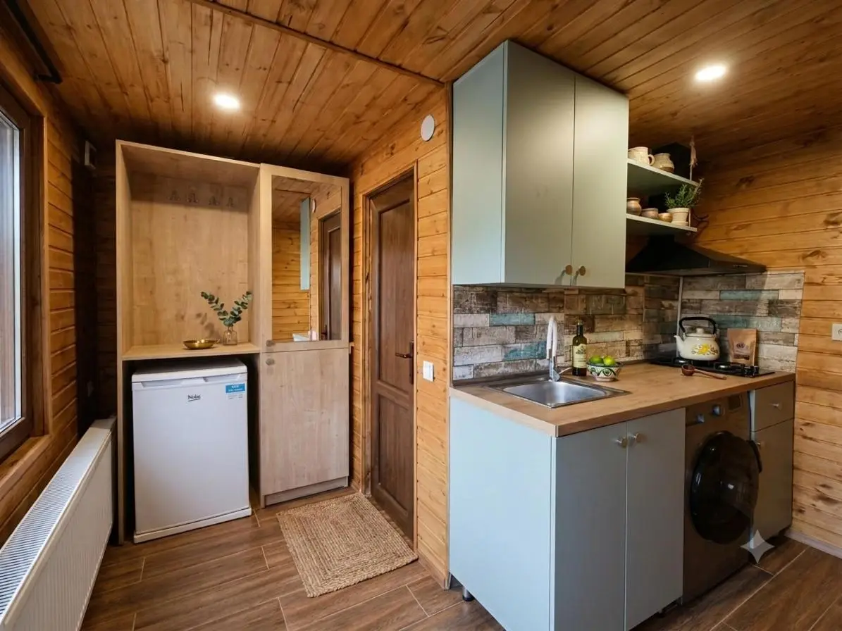 Gergeti wood -hut for 4 people
