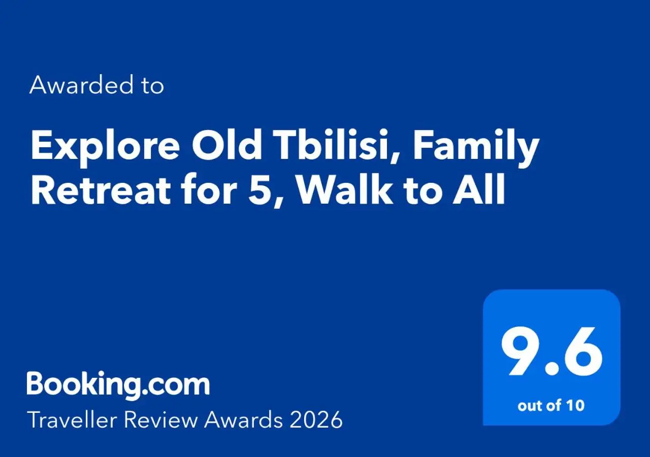 Explore Old Tbilisi, 3BR Apartment for 5, Walk to All