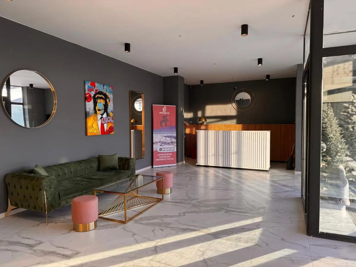 Luxury apartment with bedroom, new gudauri