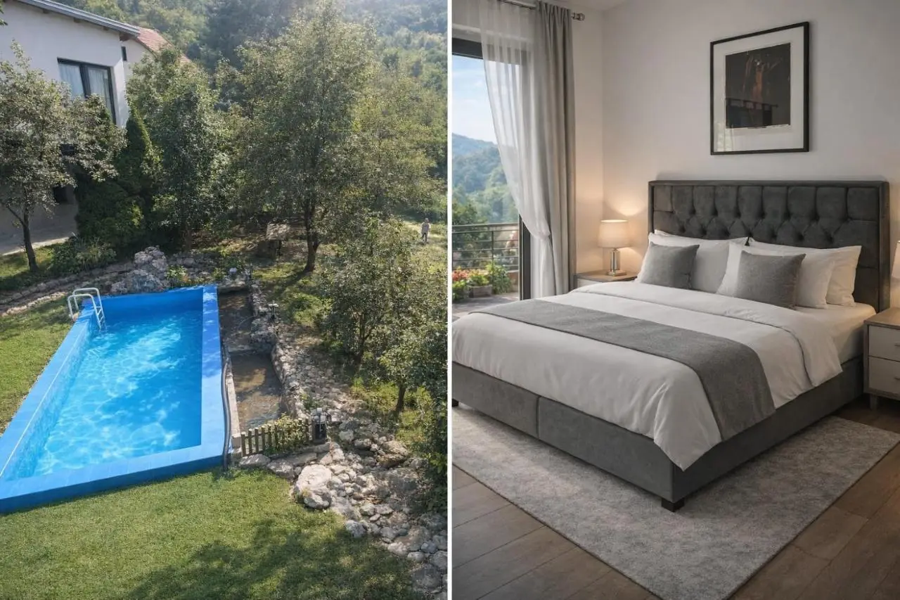 Sarajevo Hills-POOL&JACUZZI private garden Home-Near Old Town
