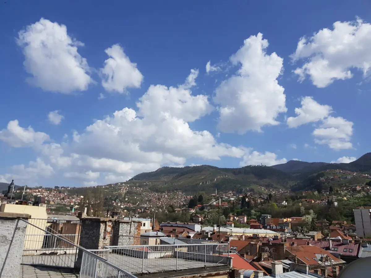"Eternal flame" Sarajevo with terrace