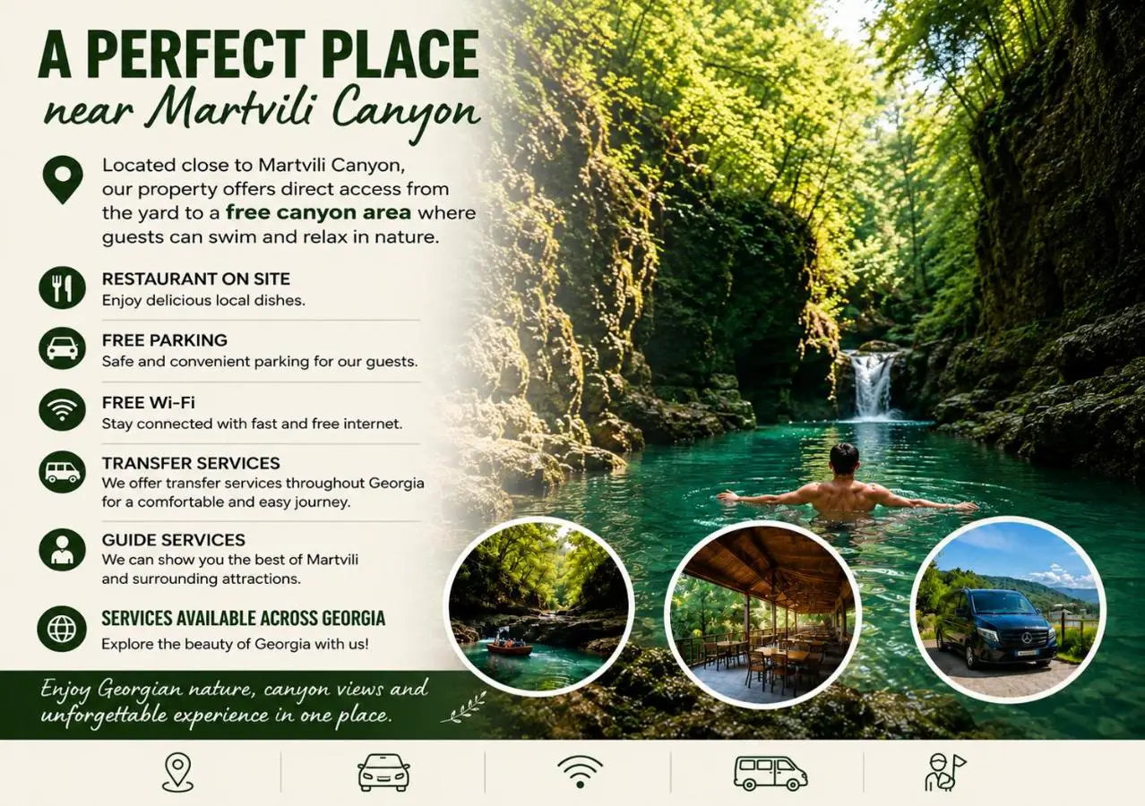 Martvili canyon cottage