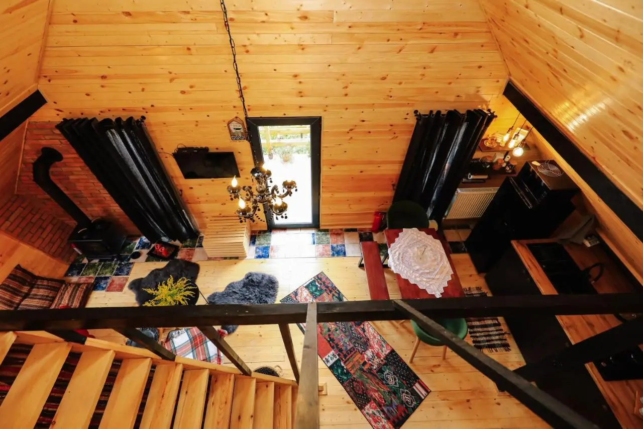 Wooden cottage "green house" in Bakuriani