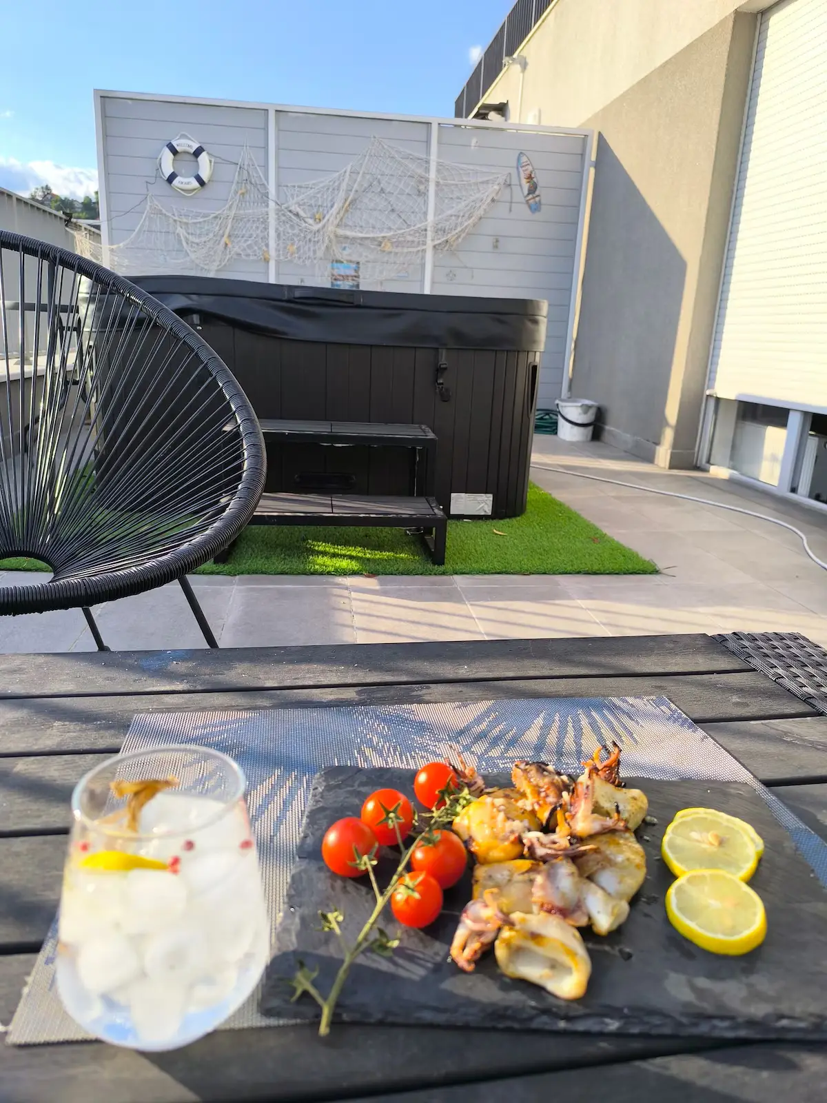 Flat with big terrace and wonderful view on town.