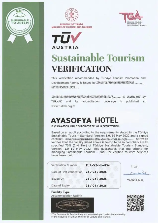 Ayasofya Hotel - Special Class