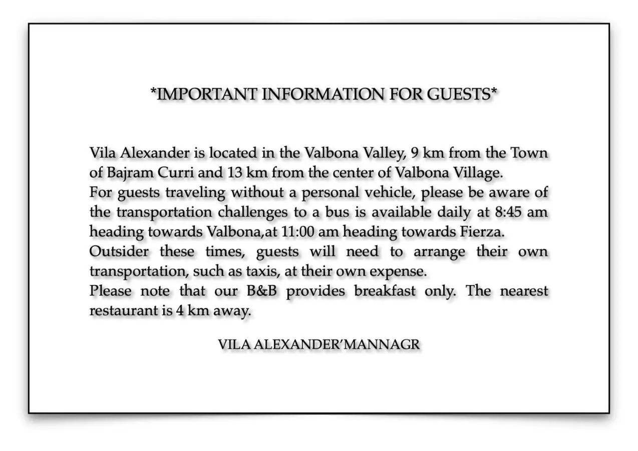 Vila Alexander B&B