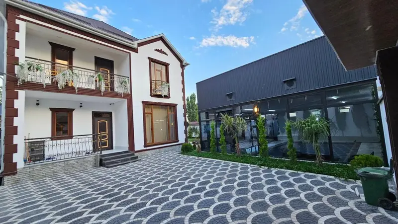 Gabala Milan Villa, indoor heated pool and jacuzzi with garden view