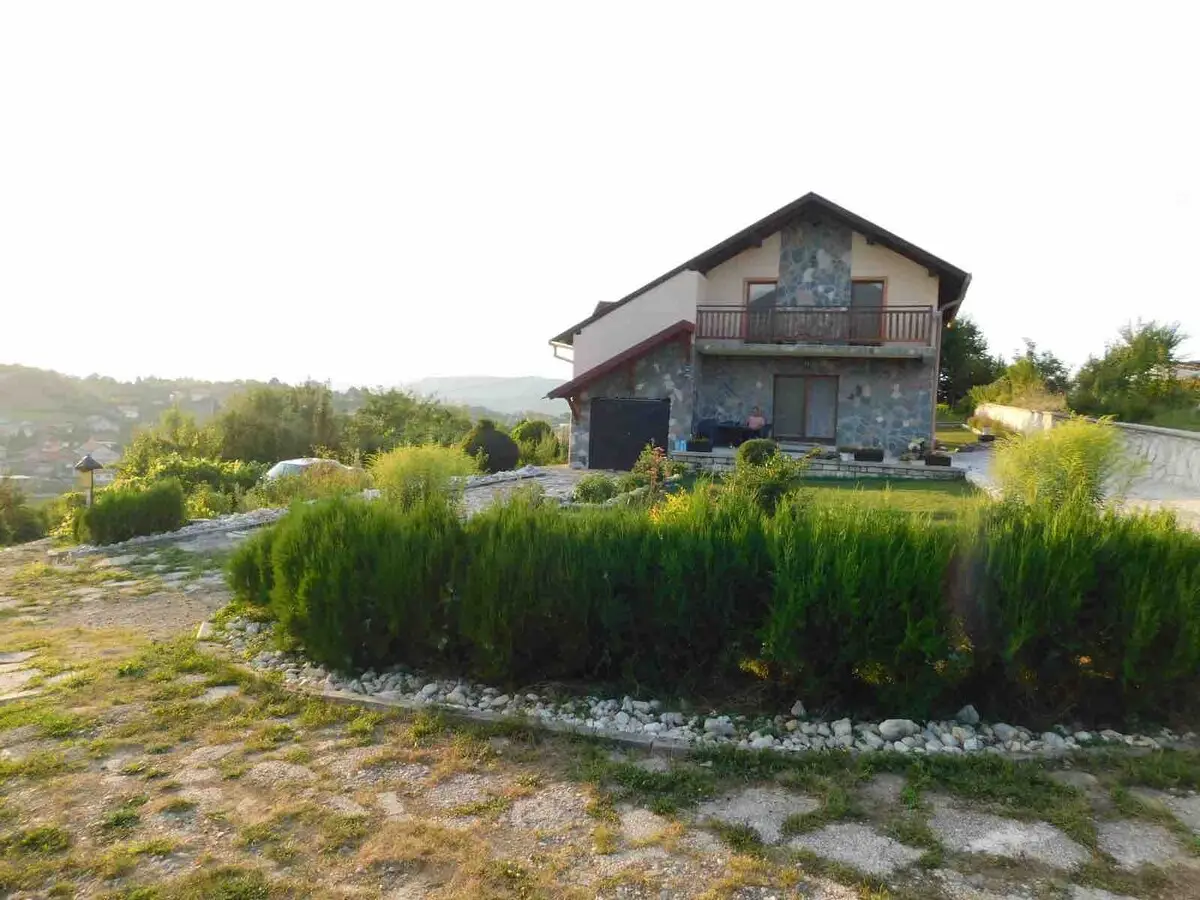 Cheerful  house with outdoor fireplace