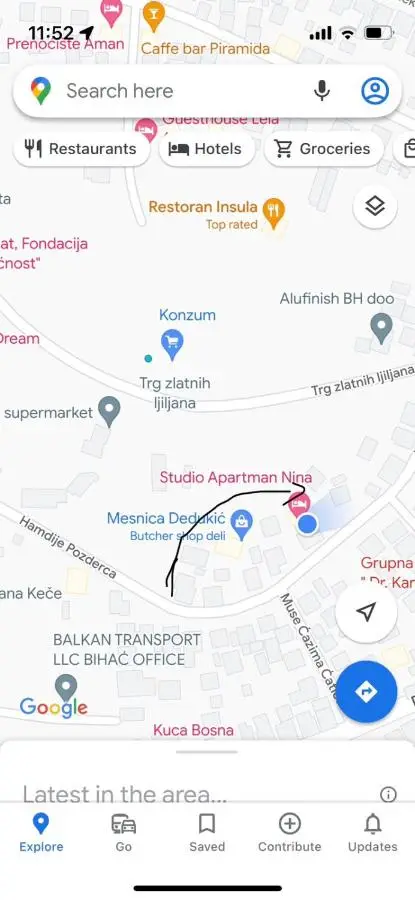 Studio apartman NINA