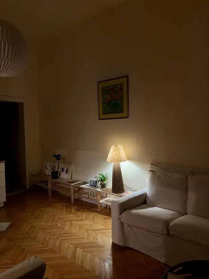 Apartment with a balcony in antique building