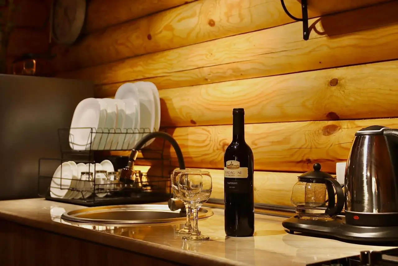Wooden hut
