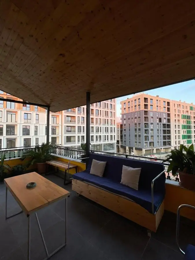 Cozy big apartment with balcony