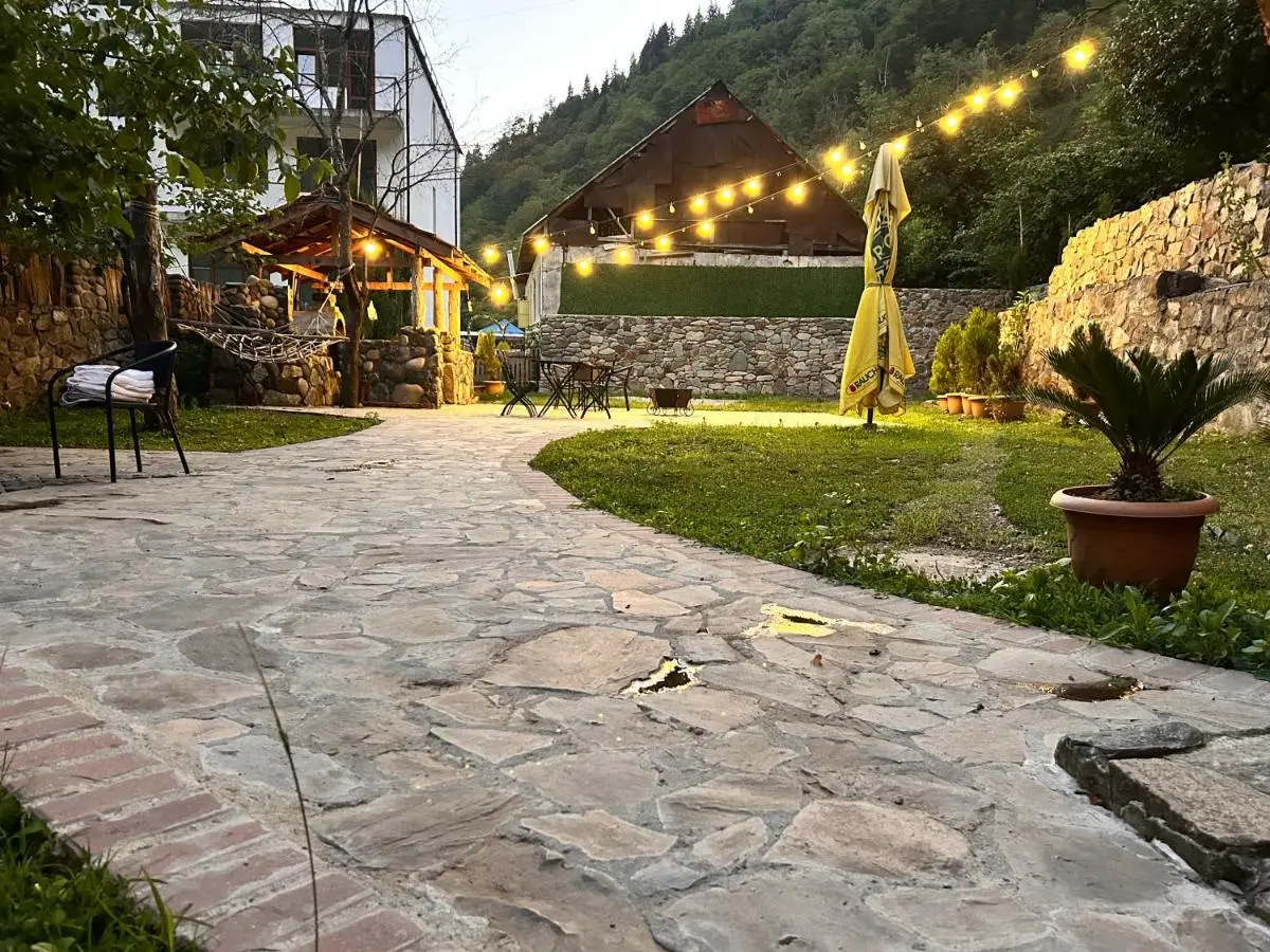 Cottages in mountains