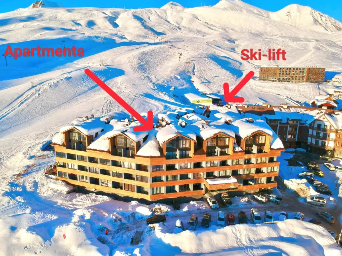 GVC 3-room 2-level apt New Gudauri