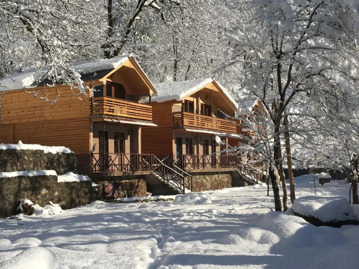 Cottages in mountains