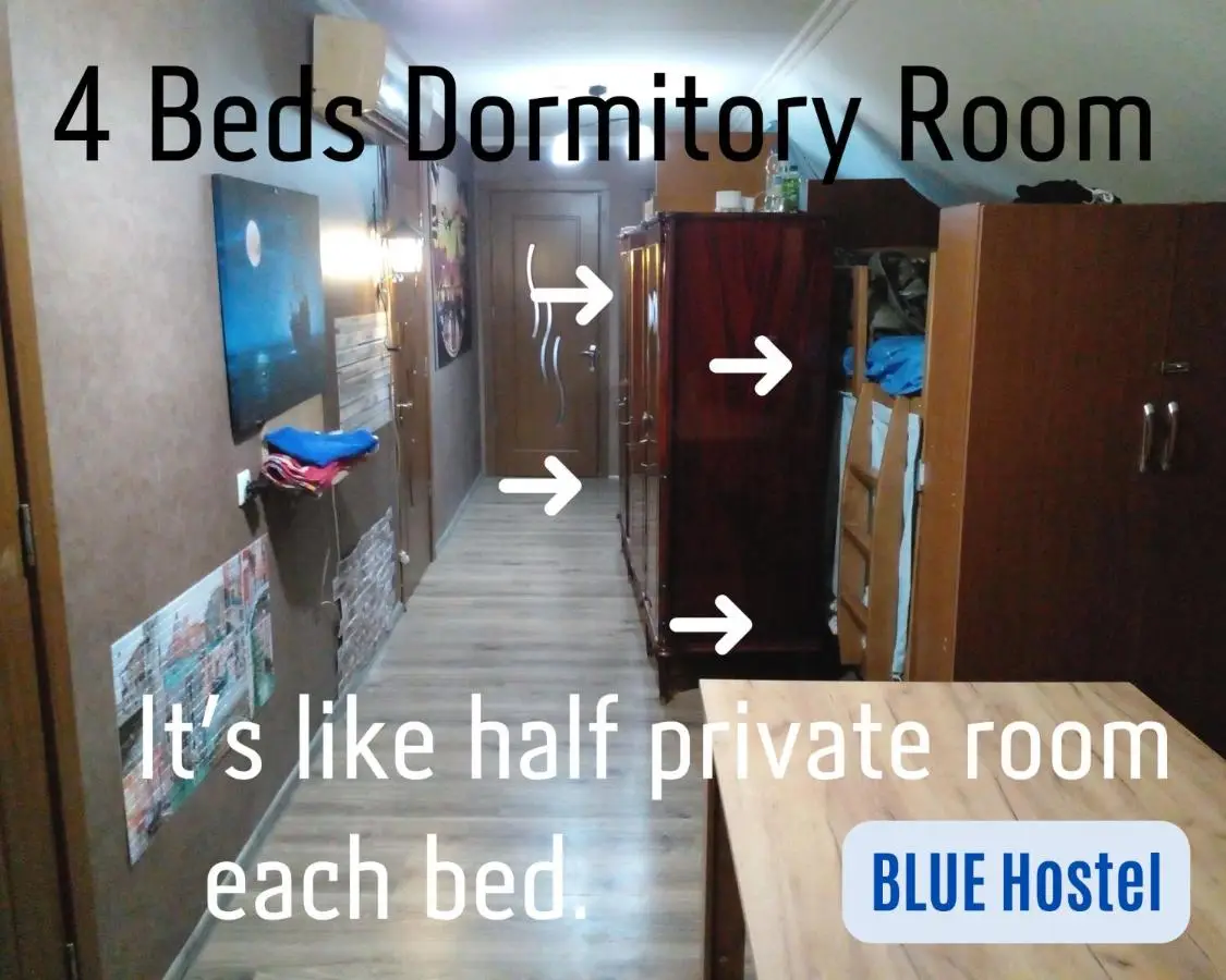 BLUE Hostel - check message after booking