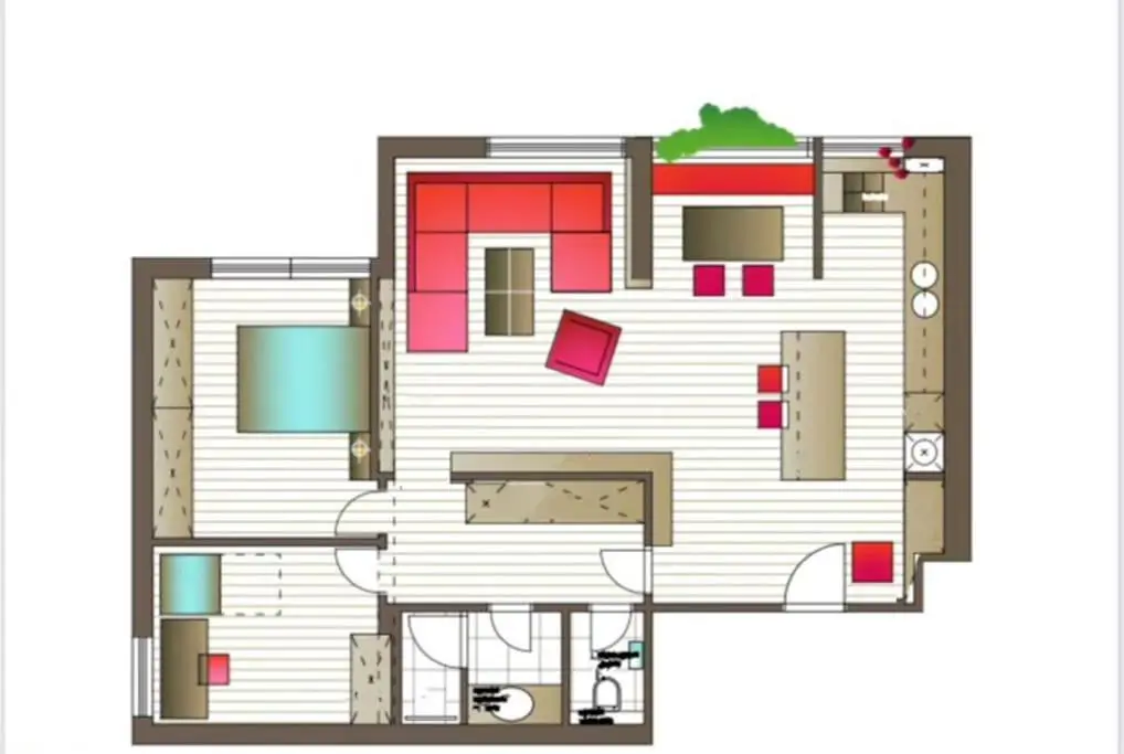 2 bedroom Penthouse in city center, free parking