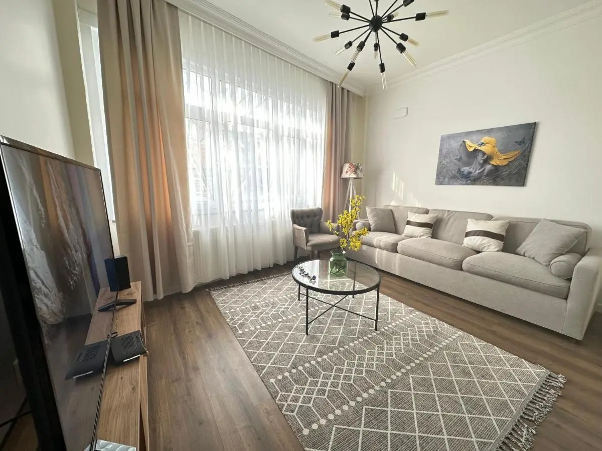 Center of city in Beşiktaş 2 plus 1 with 2 Bathroom and 3 Air Conditioner