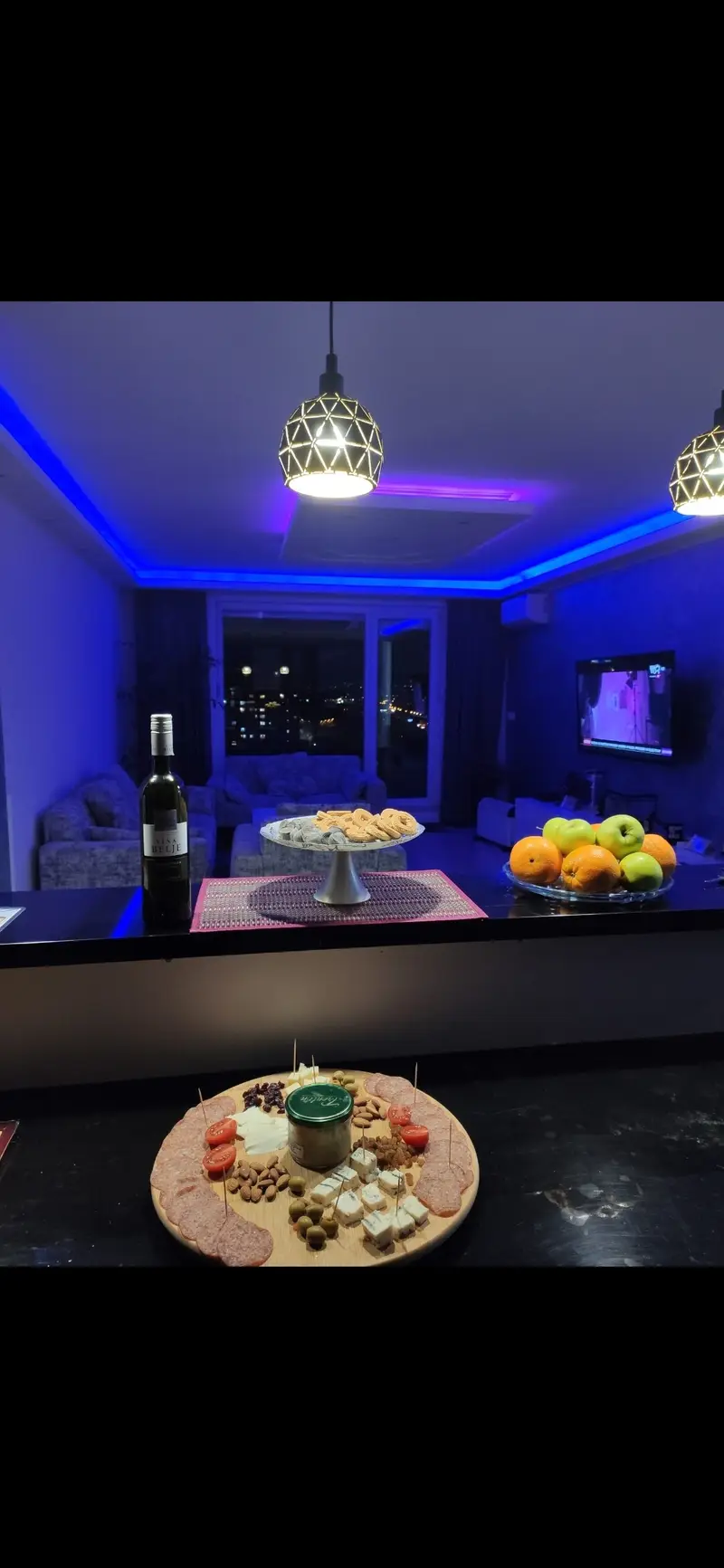 Flat with big terrace and wonderful view on town.