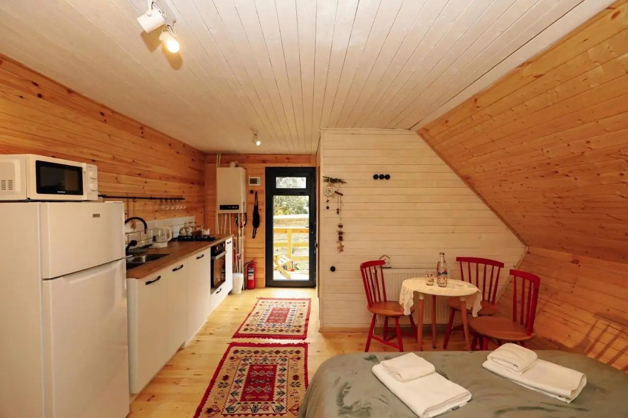 Wooden cottage "green house" in Bakuriani