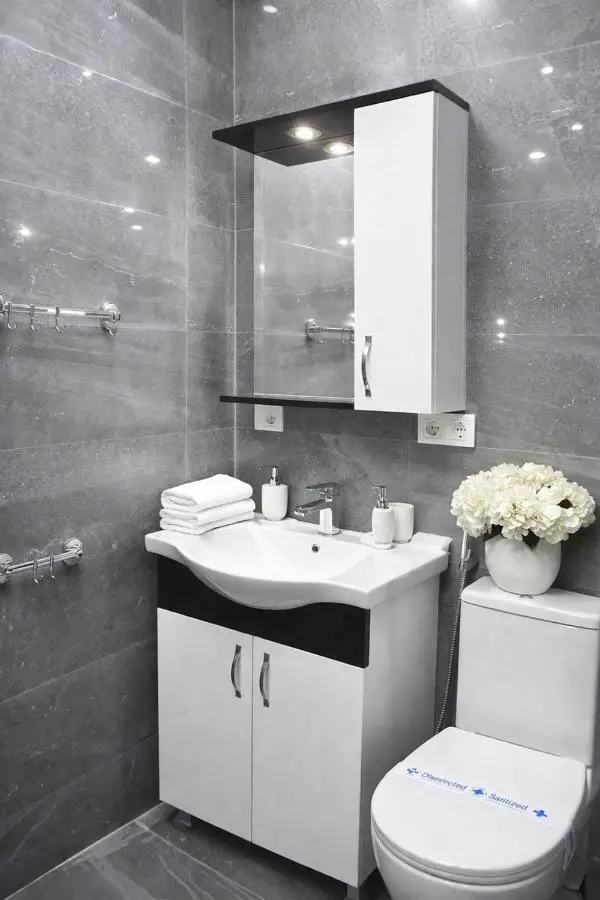 Black & White Studio Near Beach with Balcony Batumi