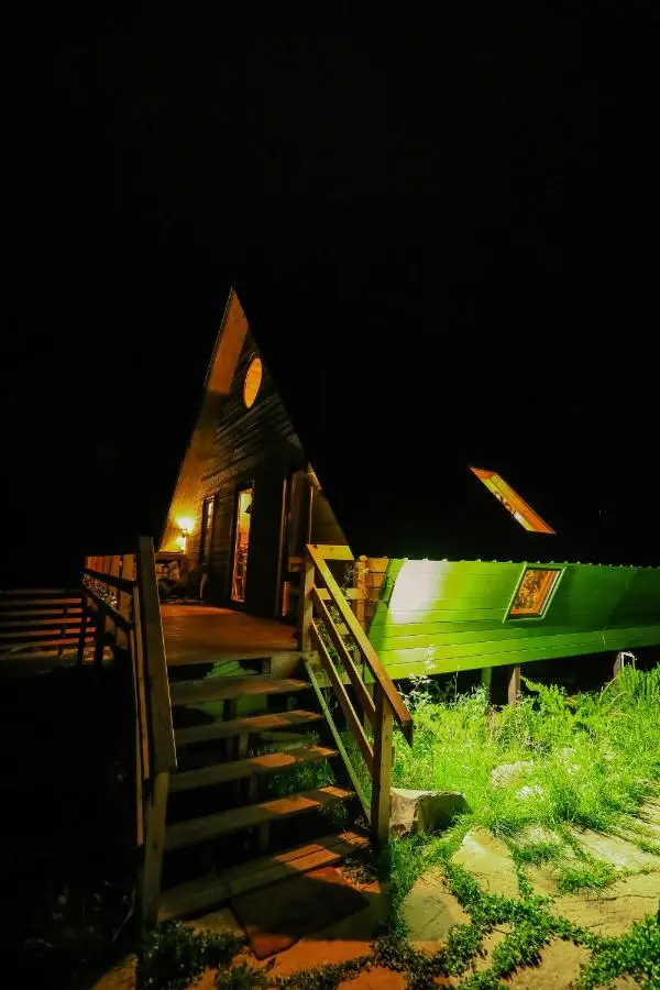 Wooden cottage "green house" in Bakuriani