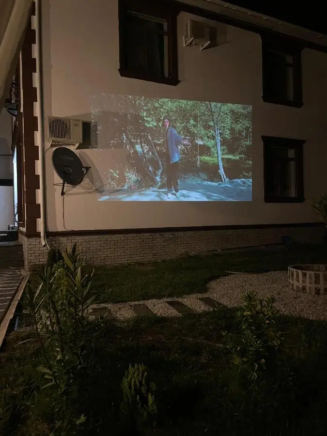 Gabala Milan Villa, indoor heated pool and jacuzzi with garden view