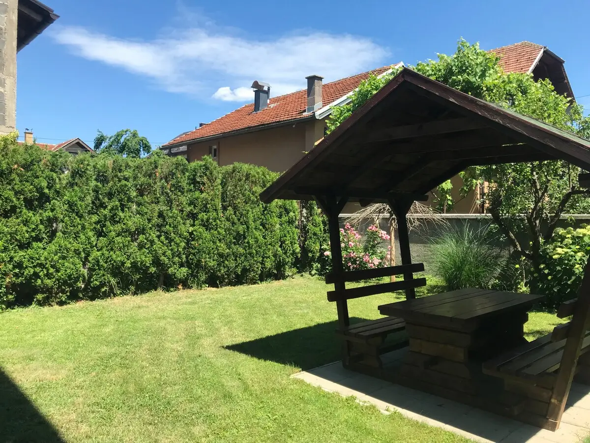 House with tree separate apartments