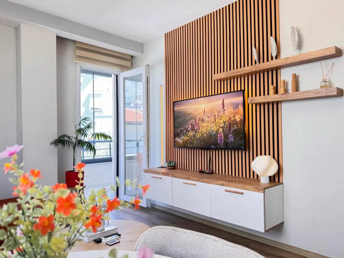 merkezde 2 odalı minimalist ev