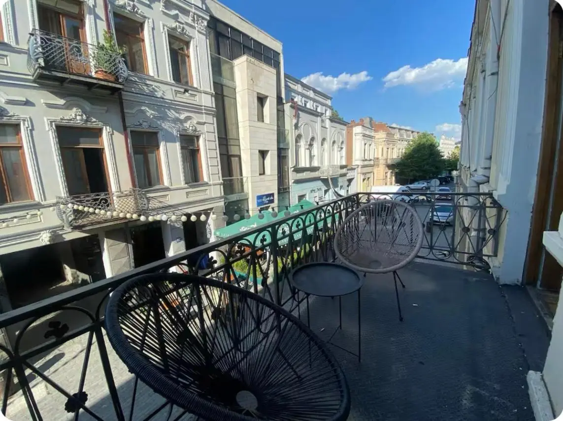 Apartment with a balcony in antique building