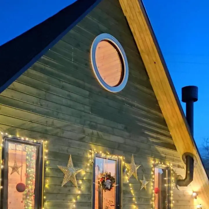 Wooden cottage "green house" in Bakuriani