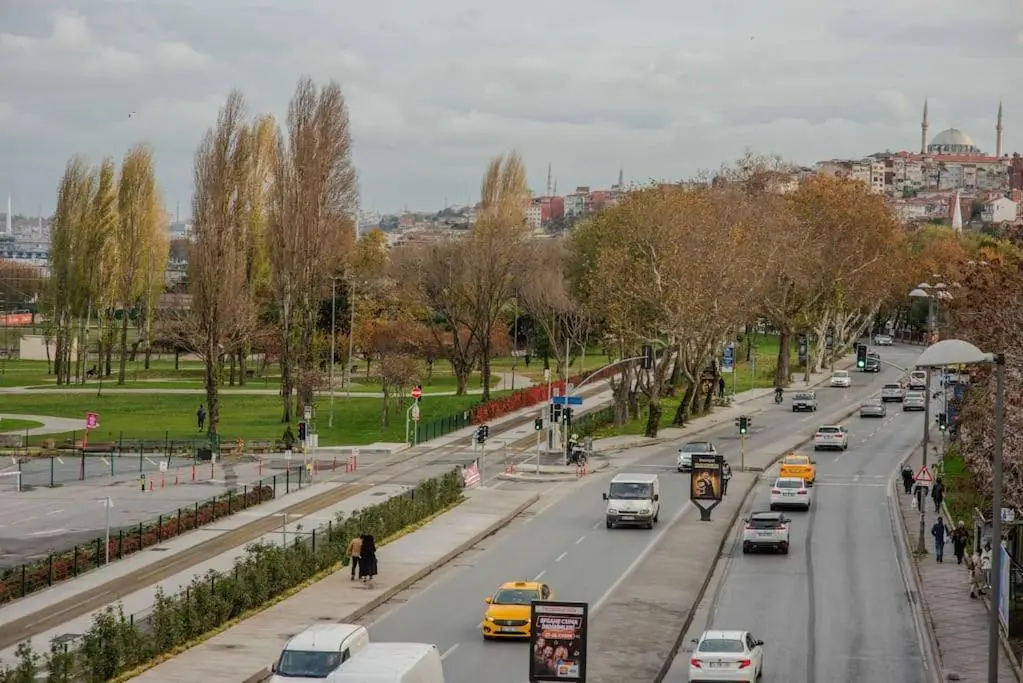 Waterfront Apartment by the Tram - Terrace with Dome & Golden Horn View in Fatih