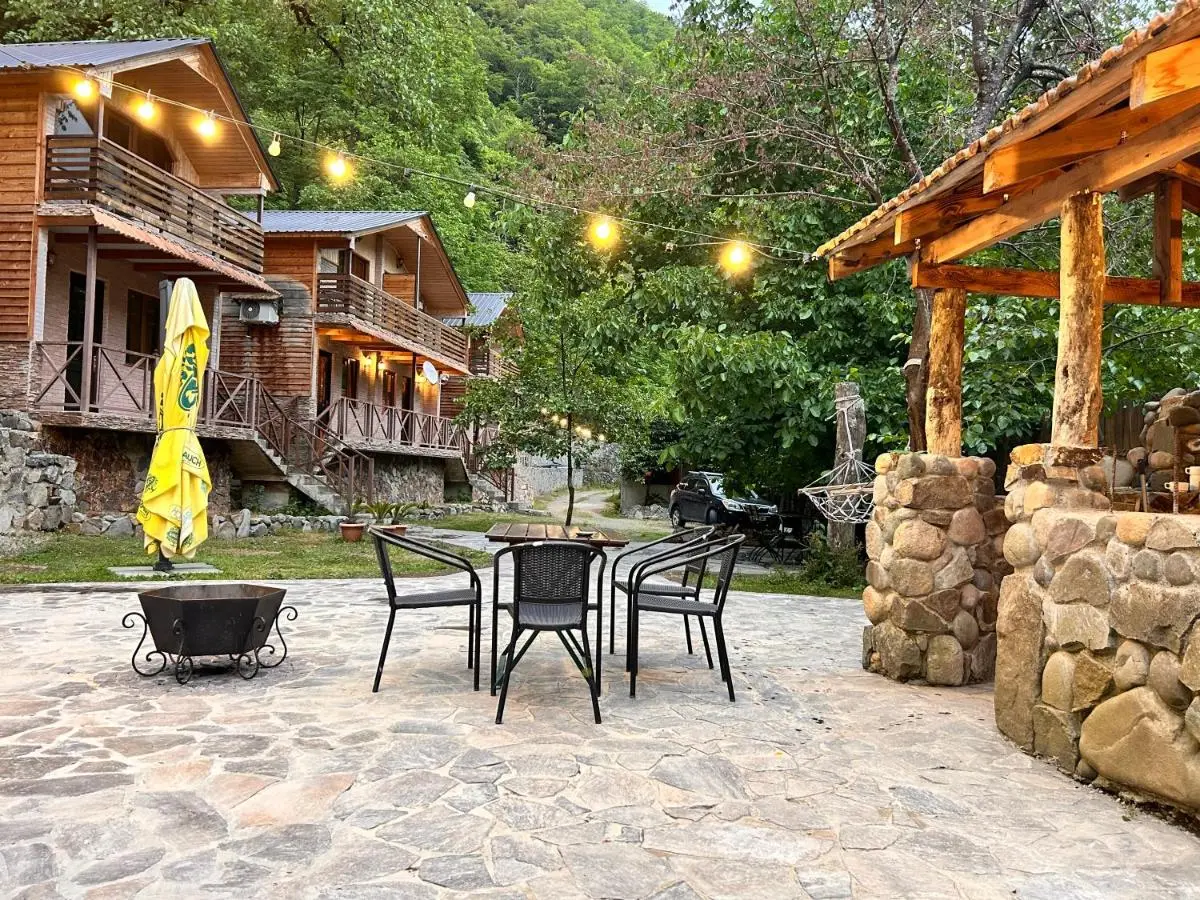 Cottages in mountains