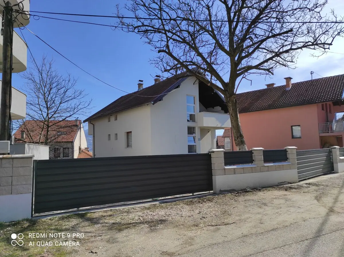 Modern house near the city center in a quiet neighborhood