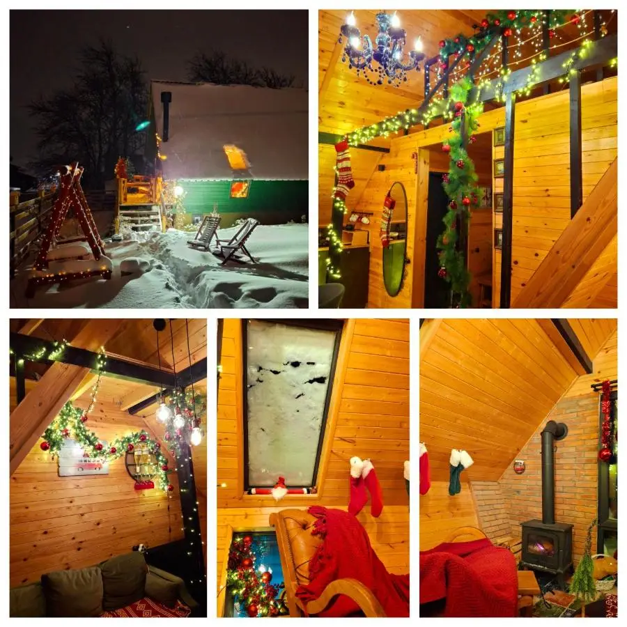 Wooden cottage "green house" in Bakuriani