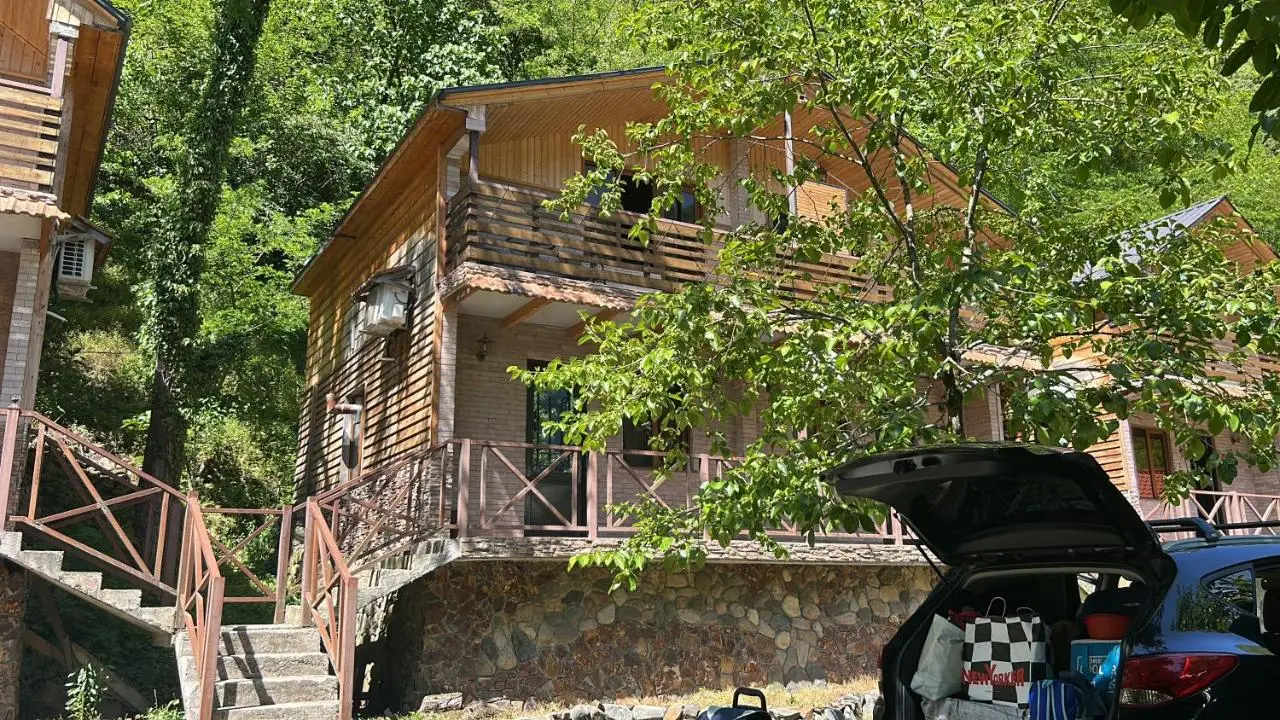 Cottages in mountains