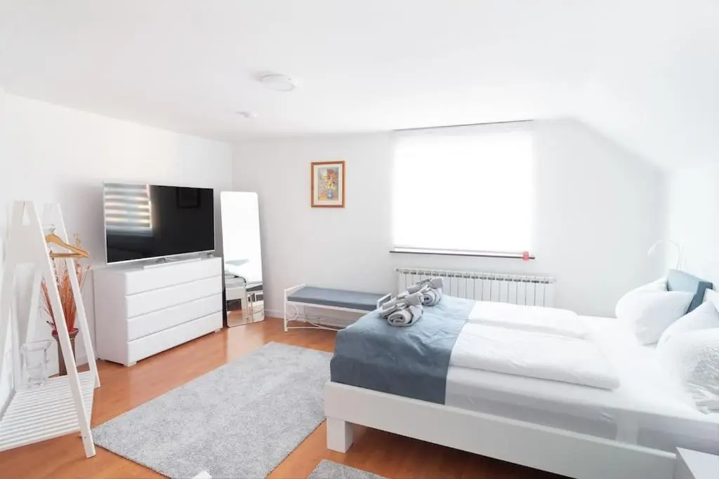 Bright&Cozy flat+balcony near Airport FREE Parking
