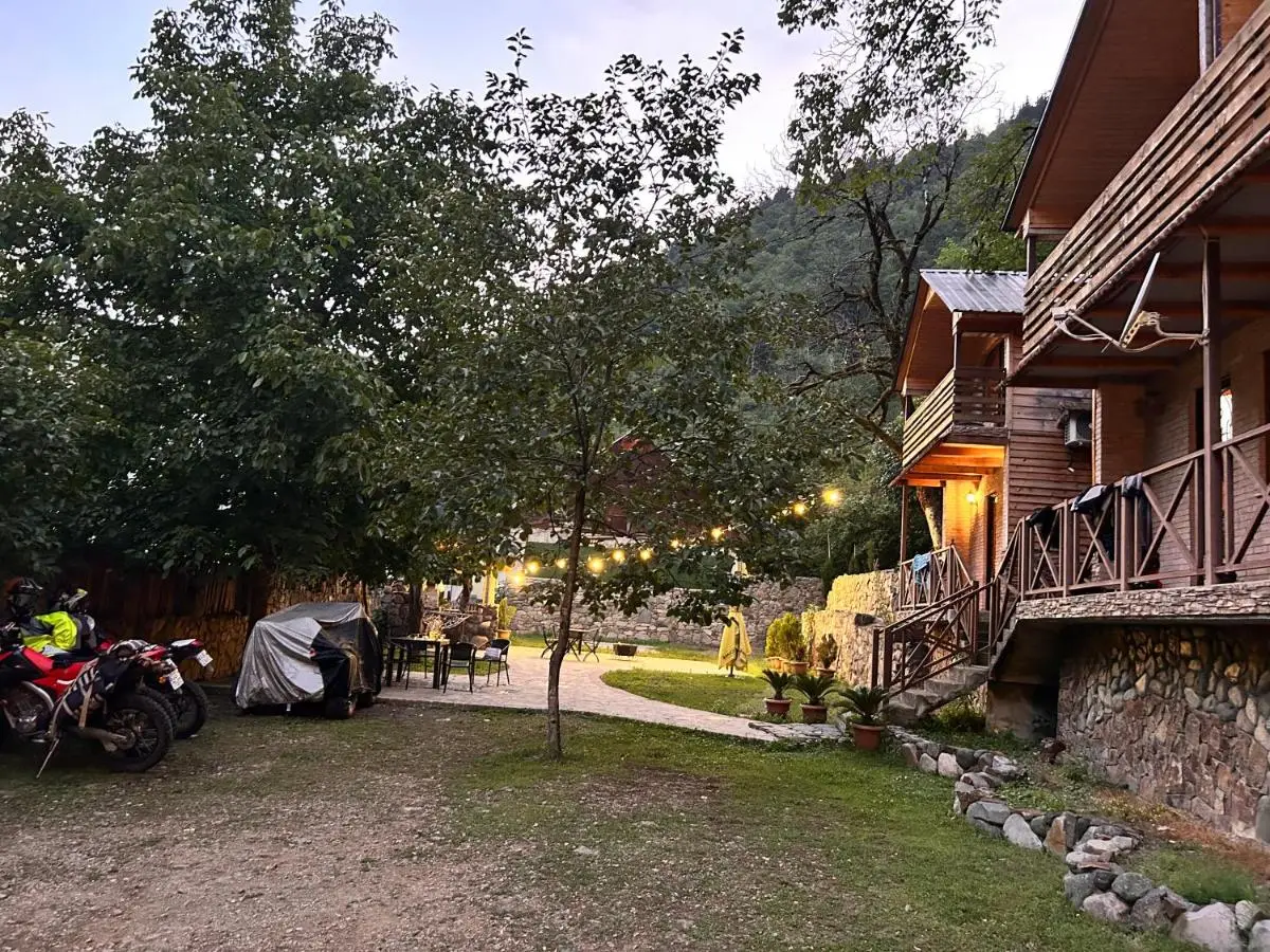 Cottages in mountains