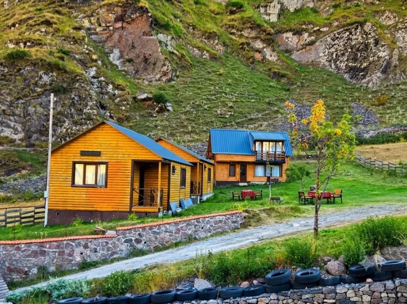 Gergeti wood -hut for 4 people