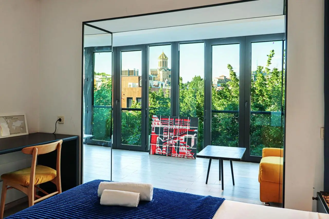 Bright 1BR with Sameba view Avlabari - by Wehost