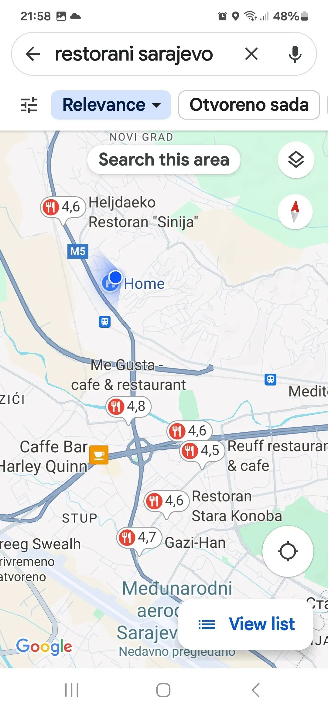 Aida's accommodation near the airport, without city noise