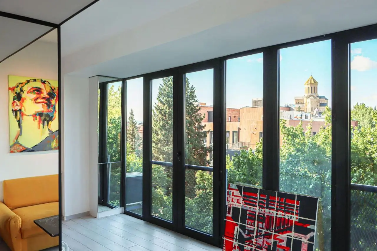 Bright 1BR with Sameba view Avlabari - by Wehost