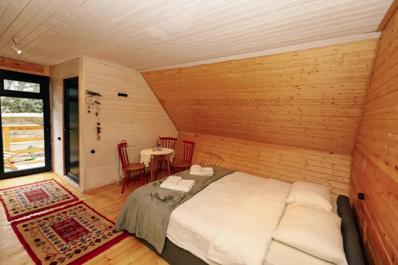 Wooden cottage "green house" in Bakuriani