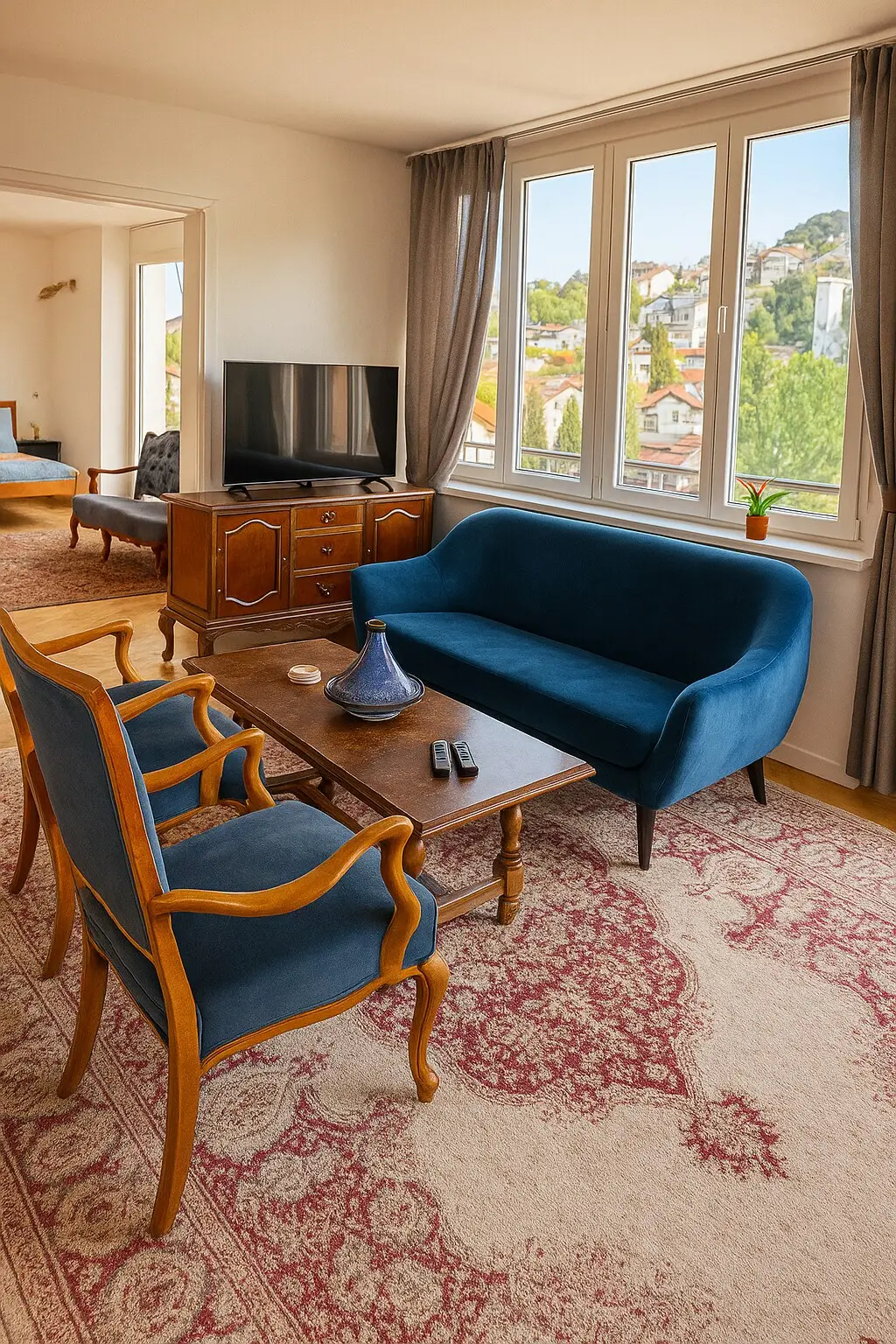 Nice apartment in the heart of city, with a view