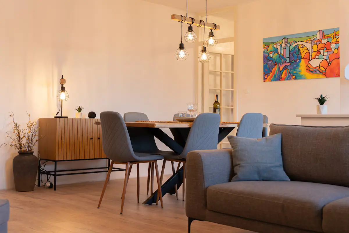 Mostar City Center: Chic Comfort & Mountain View