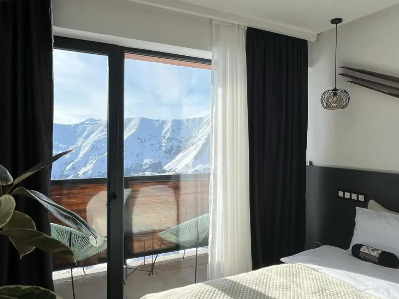 Luxury hotel room with amazing views