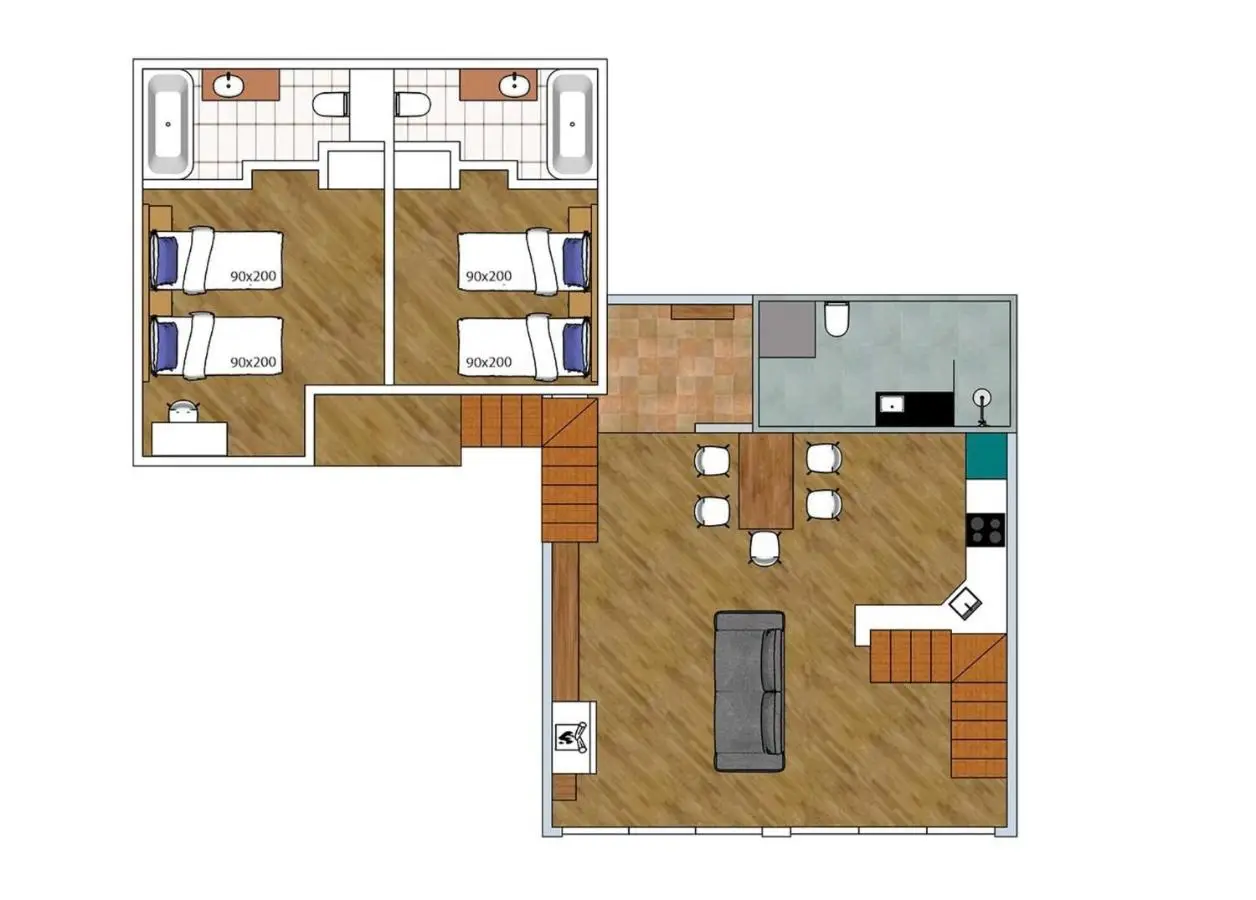 Gudauri Summer Apartment - Fireplace, Netflix on 100" Projector Screen, Full kitchen