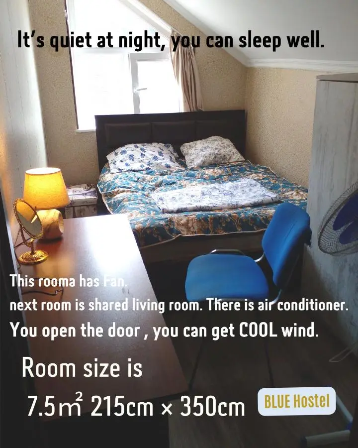 BLUE Hostel - check message after booking